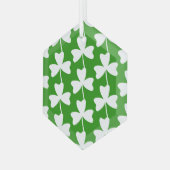 Shamrock Glas Ornament (Voorkant links)