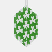 Shamrock Glas Ornament (Voorkant Rechts)