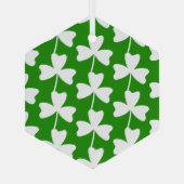 Shamrock Glas Ornament (Achterkant)
