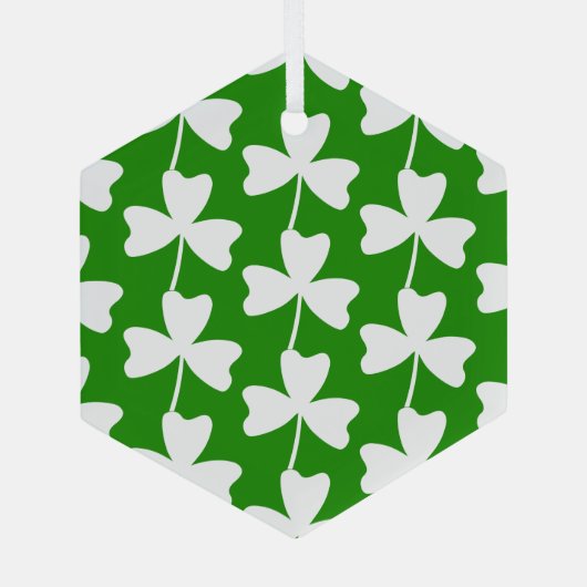 Shamrock Glas Ornament (Achterkant)