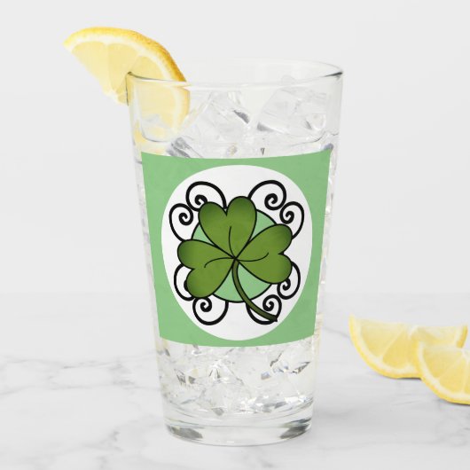 Shamrock Glass Tumbler (Voorkant ijs)