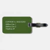 Shamrock Glow Monogram Bagagelabel (Achterkant horizontaal)