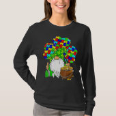 Shamrock Gnome Autism Support Happy St Patricks Da T-shirt (Voorkant)