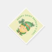 Shamrock Gnome Happy Saint Patricks Dag Servet (Hoek)