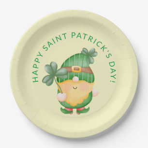 Shamrock Gnome Happy Saint Patrick's Day Papieren Bordje