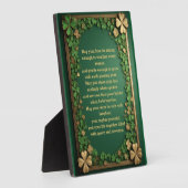 Shamrock Gold Irish Blessings for Wedding & Union Fotoplaat (Zijkant)