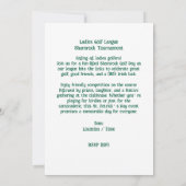 Shamrock Golf Tournament Kaart (Achterkant)