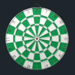 Shamrock Green and White Dartbord<br><div class="desc">Shamrock Green and White Dart Board</div>