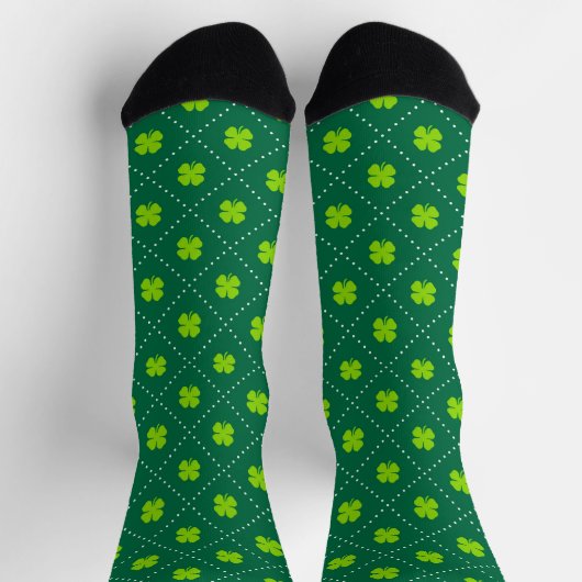 Shamrock Green Argyle Pattern Sokken (Top)