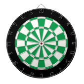 Shamrock Green Black en White Dartbord (Voorkant)