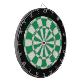 Shamrock Green Black en White Dartbord (Voorkant Links)