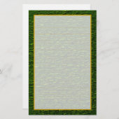 Shamrock Green Brick Fine Lined Stationery Briefpapier (Voorkant / Achterkant)