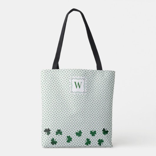 Shamrock Green Canvas tas All-Over-Print (Achterkant)