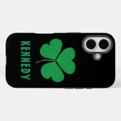 Shamrock Green Clover Ireland Celtic Irish Name Case-Mate iPhone Case (Achterkant (horizontaal))
