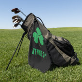 Shamrock Green Clover Ireland Celtic Irish Name Golfhanddoek (Groen)