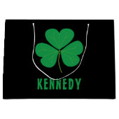 Shamrock Green Clover Ireland Celtic Irish Name Groot Cadeauzakje (Voorkant)