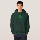 Shamrock Green Clover Ireland Celtic Irish Name Hoodie (Voorkant volledig)