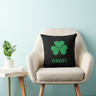 Shamrock Green Clover Ireland Celtic Irish Name Kussen