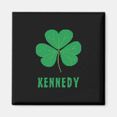 Shamrock Green Clover Ireland Celtic Irish Name Magneet (Voorkant)