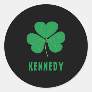 Shamrock Green Clover Ireland Celtic Irish Name Ronde Sticker