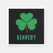 Shamrock Green Clover Ireland Celtic Irish Name Servet (Voorkant)