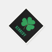 Shamrock Green Clover Ireland Celtic Irish Name Servet (Hoek)