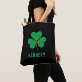Shamrock Green Clover Ireland Celtic Irish Name Tote Bag (Dichtbij)