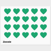 Shamrock Green Hart Sticker (Vel)