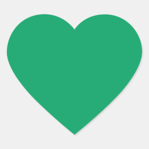 Shamrock Green Hart Sticker