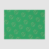 Shamrock Green Ierse klaver patroon Tissuepapier (Voorkant)