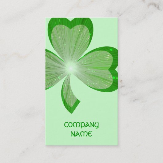 Shamrock Green Large visitekaartje (Voorkant)