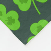 SHAMROCK GREEN LEAF ST PATRICK'S DAG FLEECE DEKEN (Hoek)