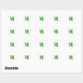 Shamrock Green Plaid Love Sea Turtle St Patrick'S Hart Sticker (Vel)