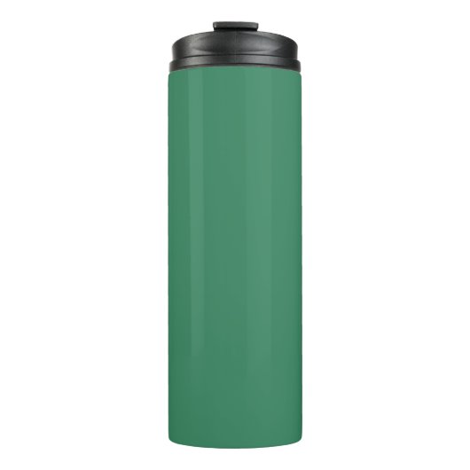 Shamrock Green Solid Color Print Thermosbeker (Voorkant)