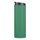 Shamrock Green Solid Color Print Thermosbeker (Geroteerd rechts)