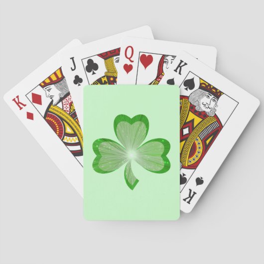 Shamrock Green-speelkaarten Pokerkaarten (Achterkant)