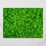 Shamrock green, St. Patrick's Day, Folie Feestdagen Briefkaart<br><div class="desc">Shamrock green,  St. Patrick's Day celebration.</div>