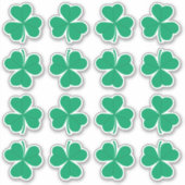 Shamrock Green St. Patrick's Day Irish Sticker (Voorkant)