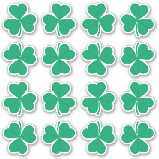 Shamrock Green St. Patrick's Day Irish Sticker (Voorkant)