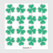 Shamrock Green St. Patrick's Day Irish Sticker (Vel)