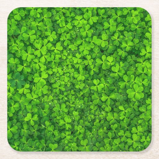 Shamrock green, St. Patrick's Day, Kartonnen Onderzetters (Voorkant)