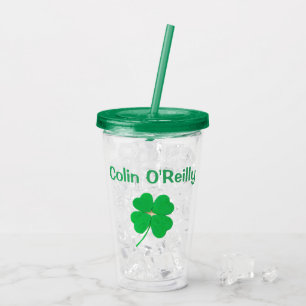 Shamrock Green St. Patricks Day (naam) 4Colin Acryl Drinkbeker