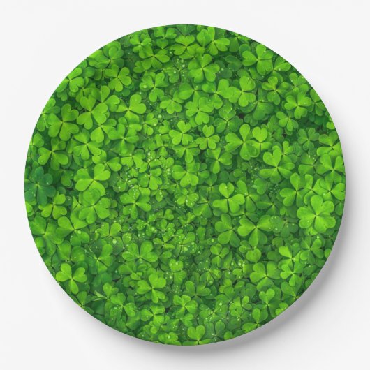 Shamrock green, St. Patrick's Day, Papieren Bordje (Voorkant)