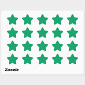 Shamrock Green Star-Sticker Ster Sticker (Vel)