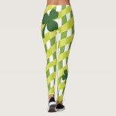 Shamrock & Green Stripes - Wees Iers voor een dag Leggings (Achterkant)