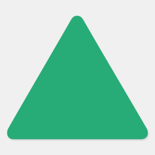 Shamrock Green Triangle Sticker (Voorkant)