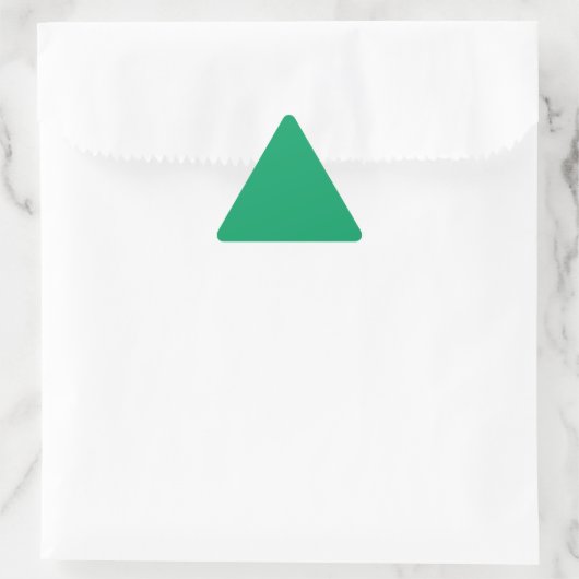 Shamrock Green Triangle Sticker (Tas)