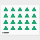 Shamrock Green Triangle Sticker (Vel)
