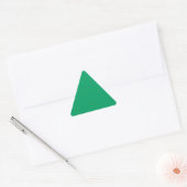 Shamrock Green Triangle Sticker (Envelop)