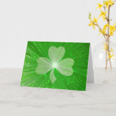 Shamrock greetings card kaart (Gele Bloem)